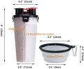 Collapsible Silicone Pet Food Storage and Water Cup