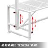 VEVOR Livestock Stand 51x23 inches, Trimming Stand with Straight Head Piece, Goat Trimming Stand Metal Frame Sheep Shearing Stand Livestock Trimming S