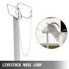 VEVOR Livestock Stand 51x23 inches, Trimming Stand with Straight Head Piece, Goat Trimming Stand Metal Frame Sheep Shearing Stand Livestock Trimming S