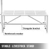 VEVOR Livestock Stand 51x23 inches, Trimming Stand with Straight Head Piece, Goat Trimming Stand Metal Frame Sheep Shearing Stand Livestock Trimming S