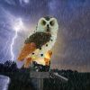 Solar Powered Waterproof LED Owl Garden Lights
