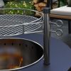 Outsunny 2-in-1 Smokeless Fire Pit, BBQ Grill, 25"  with Cooking Grate, Ash Tray & Poker
