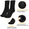 3 Pairs Mens Thick Wool Thermal Winter Socks Soft Cozy Heat-Trapping Moisture Wicking