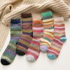 5 Pairs Thick Winter Warm Woolen Socks - Women's