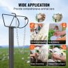 VEVOR Goat & Sheep Stand, 51x23 inch Livestock Stand, Metal Livestock Milking and Shearing Stand 21" to 33" Adjustable Height, with Headpiece and Nose
