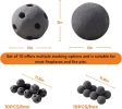 Hollow Ceramic Fire Balls, Set of 10