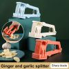 Easy-to-Use Garlic Cutter and Press - Perfect for Slicing and Squeezing Garlic and Ginger
